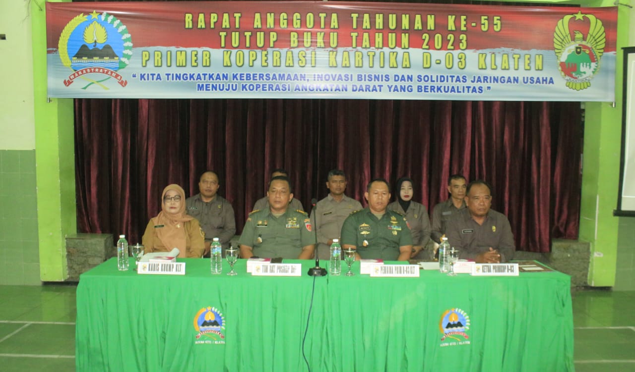 Koperasi Kartika D-03 Klaten RAT Ke-55 Tutup Buku Tahun 2023