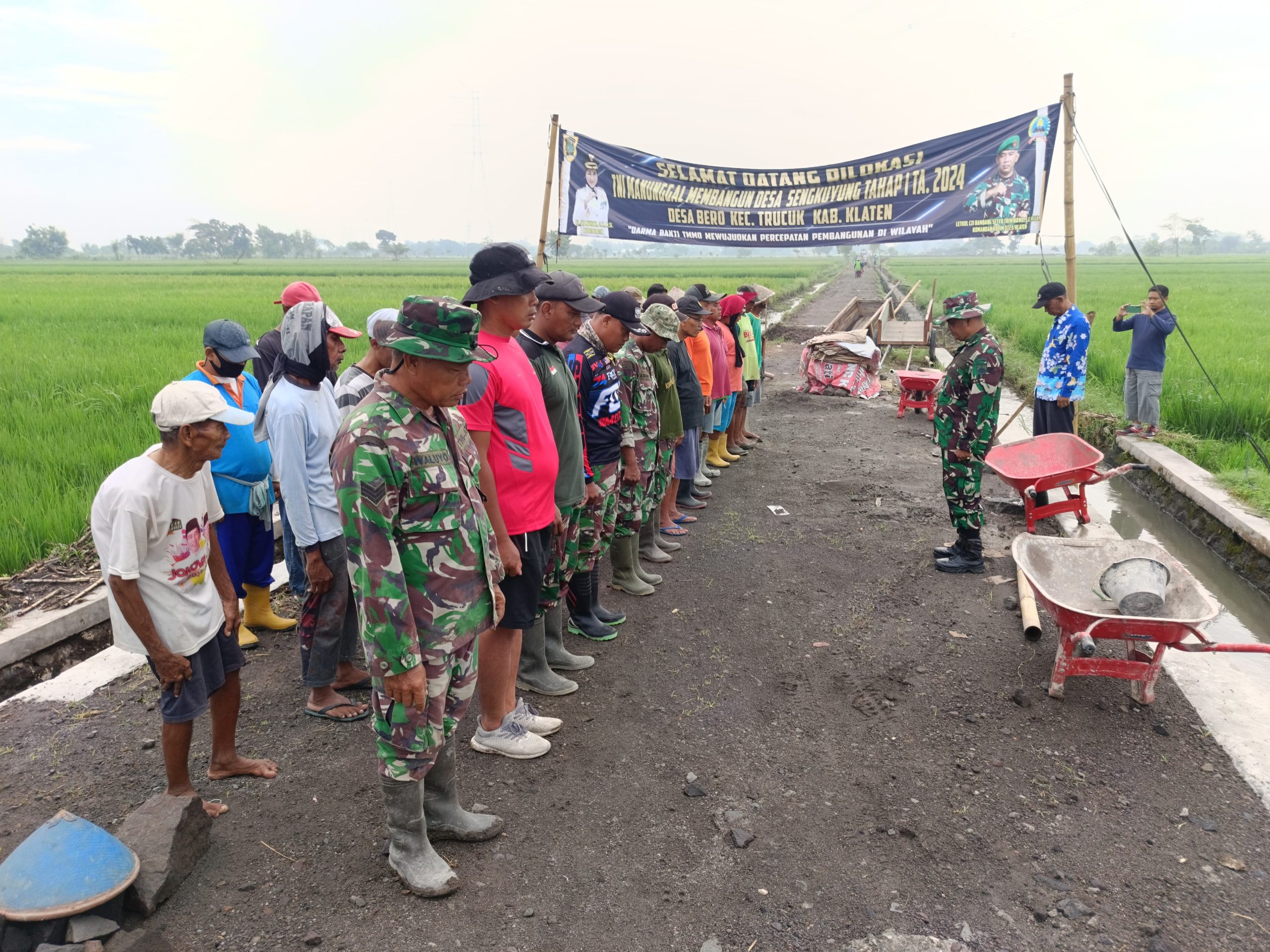 TMMD Desa Bero Bangkitkan Budaya Gotong Royong