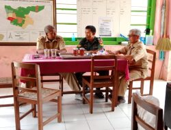 Tingkatkan Sinergitas, Babinsa Ceper Sambangi Perangkat Desa Meger