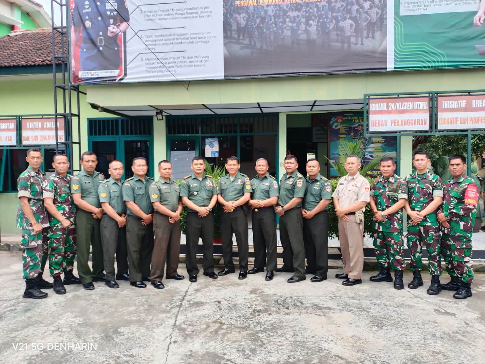 Danramil 24/Klaten Utara Lepas Anggota Purna Tugas