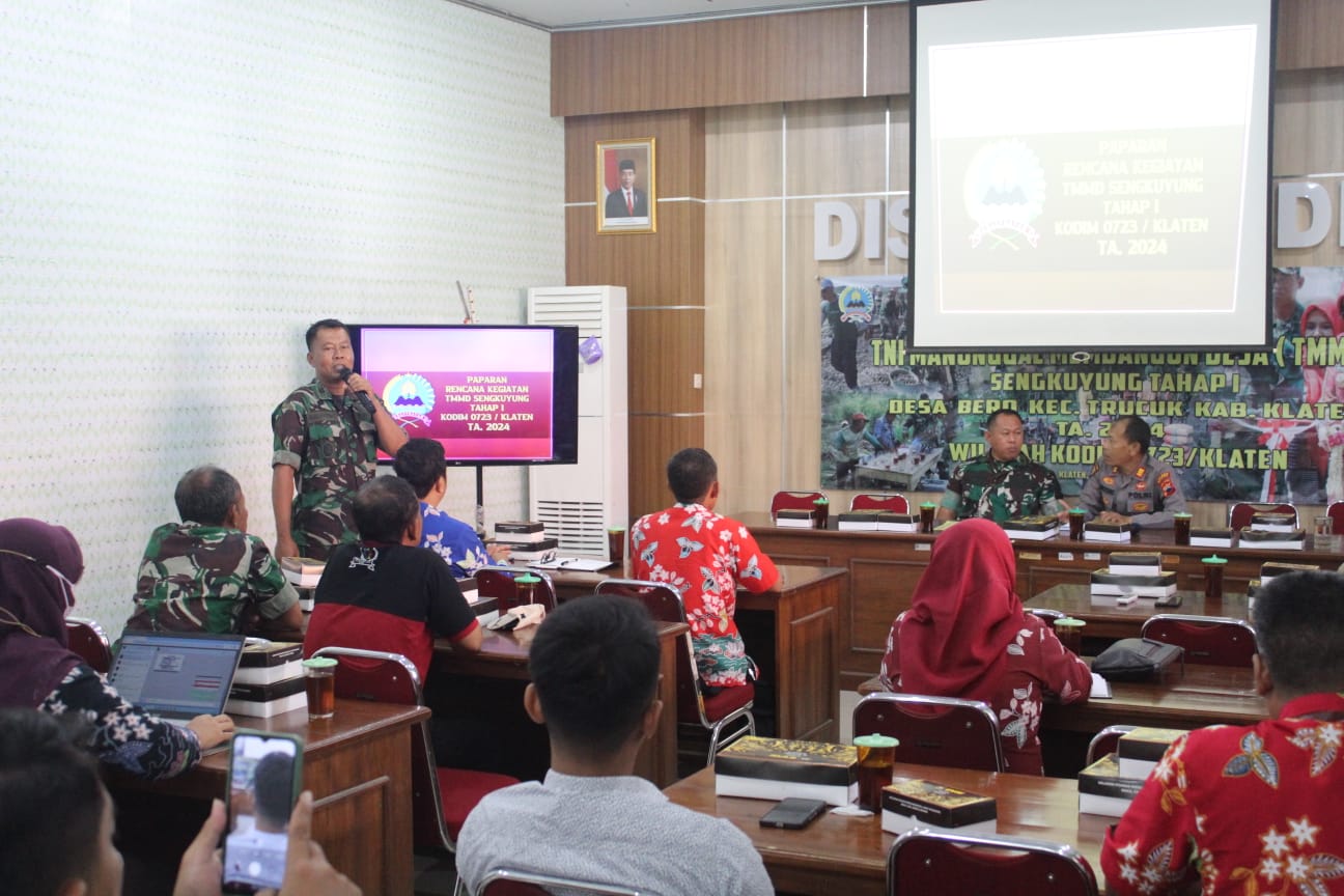 Rapat Pleno TMMD Sengkuyung Tahap 1 Digelar, Ini Kata Kasdim Klaten