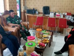 Eratkan Sinergitas, Danramil Wonosari Jalin Silaturahmi Dengan Camat Dan PPL Wonosari