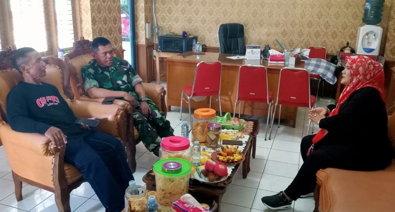 Eratkan Sinergitas, Danramil Wonosari Jalin Silaturahmi Dengan Camat Dan PPL Wonosari
