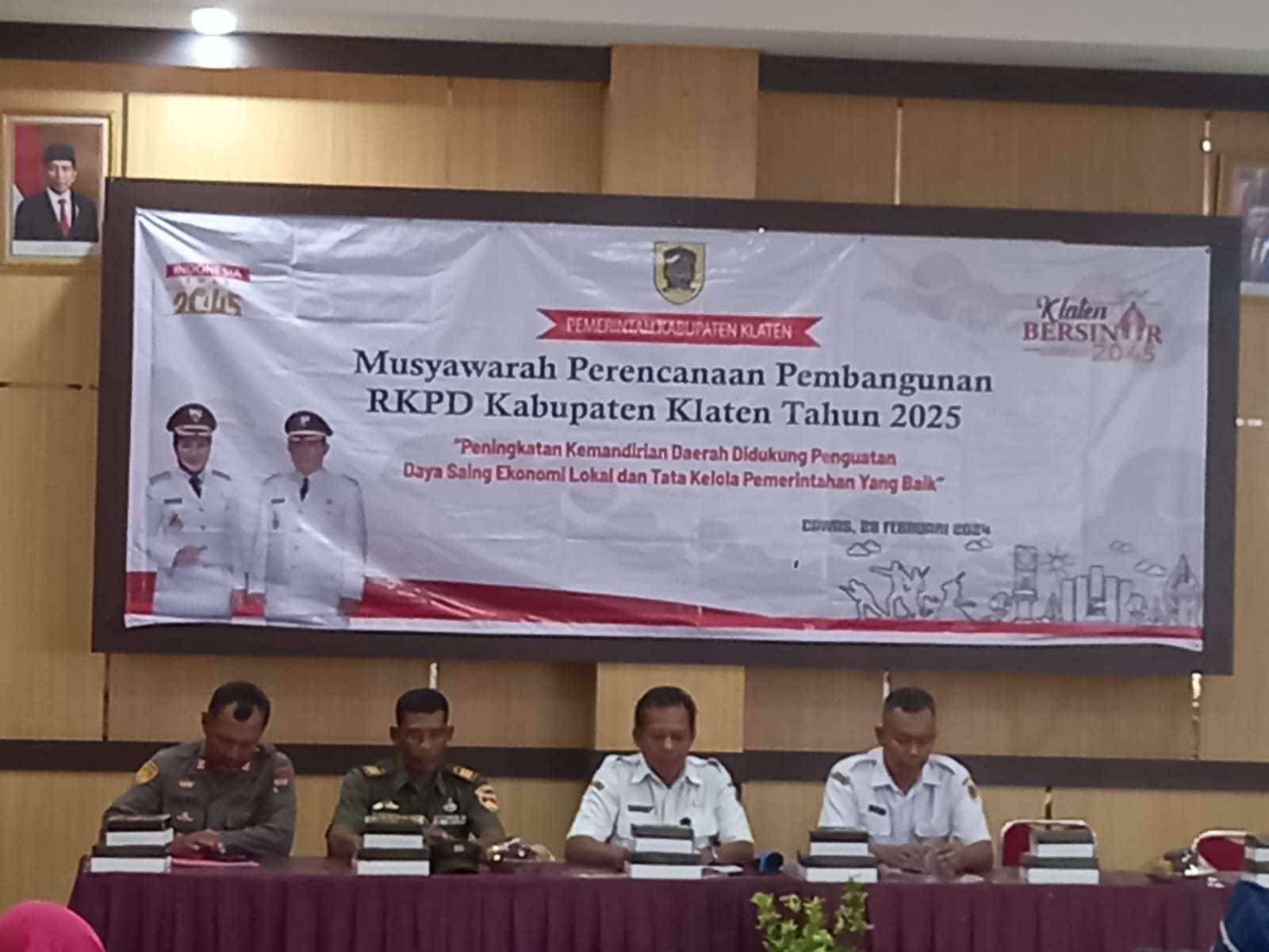 Dukung Program Pembangunan, Danramil Cawas Hadiri Musrenbang RKPD Kecamatan Cawas