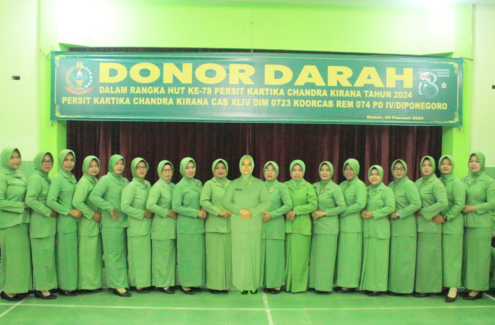 Persit Kodim Klaten Gelar Donor Darah