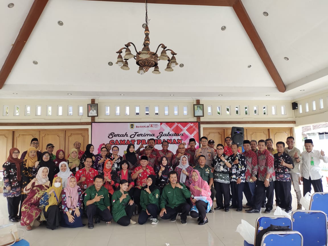 Danramil Prambanan Hadiri Serah Terima Jabatan Camat Prambanan, Ini Harapannya