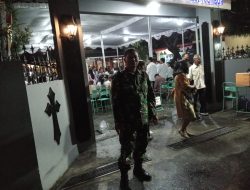 Misa Kamis Putih Gereja Katolik ST Theresia, Babinsa Koramil Ceper Amankan Ibadah Warga