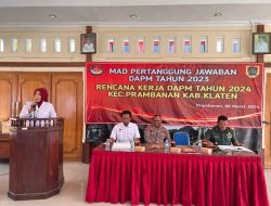 Danramil Prambanan Bersama Forkopimcam Hadiri MAD Kecamatan Prambanan Klaten