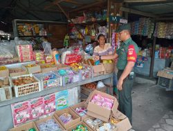 Tersedianya Sembako Di Bulan Puasa, Babinsa Prambanan Cek Harga Dan Pantau Pasar