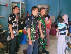 Wujudkan Balita Sehat, Babinsa Klaten Utara Dampingi Pelaksanaan Posyandu Kelurahan Gergunung