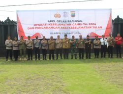 Apel Gelar Pasukan Operasi Keselamatan Candi 2024 dan Pencanangan Aksi Keselamatan Jalan