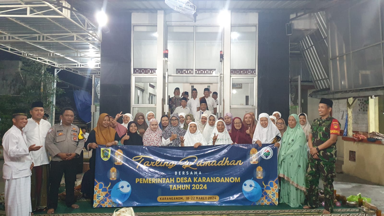 Sholat Tarawih Keliling Desa Binaan, Babinsa Koramil 24/Klaten Utara Sampaikan Ini