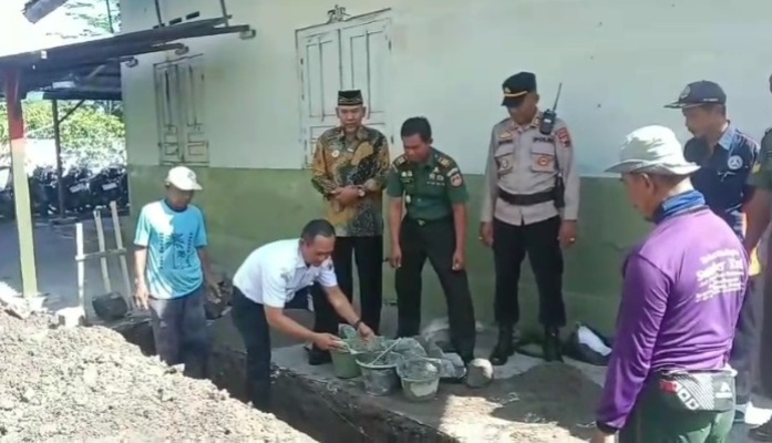 Peletakan Batu Pertama, Mushola Al Quddus Koramil 17 Karangdowo Di Bangun