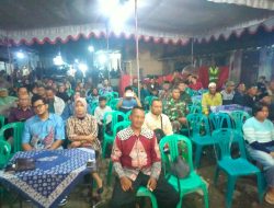 Babinsa Ceper Hadiri Pagelaran Wayang Kulit Dalam Rangka Bersih Desa Mlese