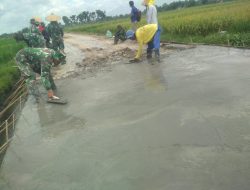 Puasa Bukan Halangan Bagi Satgas TMMD Kodim 0723 Klaten