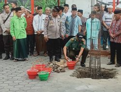 Kata Danramil Wonosari Saat Hadiri Peletakan Batu Pertama Pembangunan Mushola Polsek Wonosari