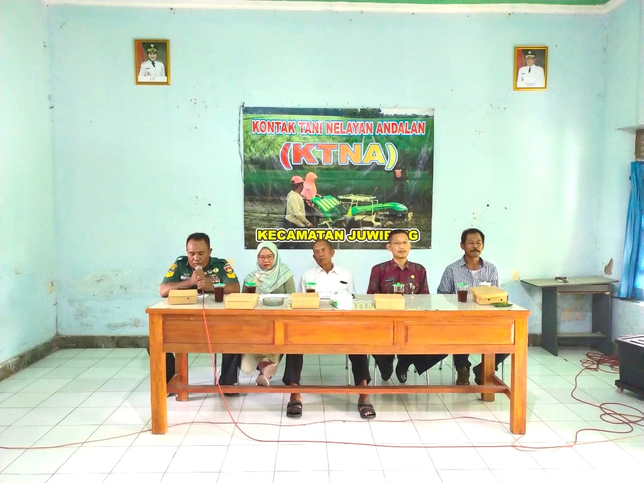 Wakili Danramil, Bati Tuud Koramil Juwiring Hadiri Rembug Kontak Tani Nelayan Andalan Juwiring