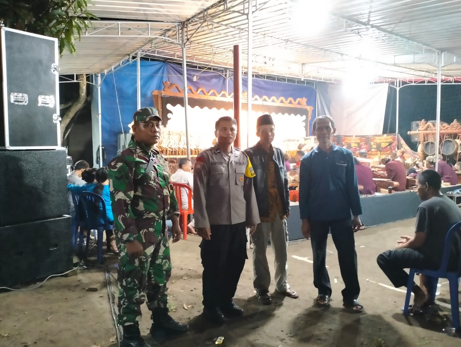 Halal Bihalal Gelar Wayang Kulit, Ini Kata Babinsa Wonosari