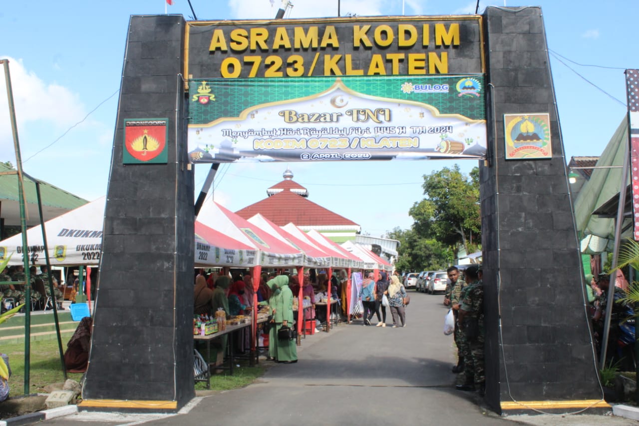 Jelang Lebaran Kodim Klaten Gelar Bazar Murah