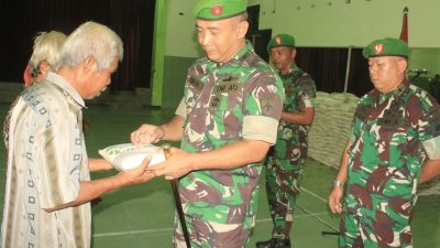 Sempurnakan Puasa, Kodim Klaten Bagi Zakat Fitrah