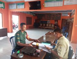 Babinsa Koramil Ceper Bangun Koordinasi Bersama Perangkat Desa Srebegan Untuk Kemajuan Desa