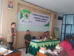 Bati Tuud Koramil Ceper Hadiri Rapat Mini Lokakarya Lintas Sektor Puskesmas Jambukulon