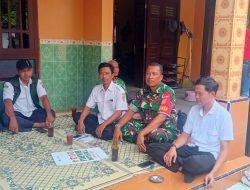Babinsa Koramil Wonosari Hadiri Pertemuan Kelompok Tani Mulyo Lestari Desa Bentangan, Ini Ucapnya