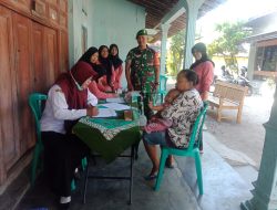 Babinsa Desa Dlimas Dampingi Kegiatan Posyandu Balita Ngesti Mulyo 2