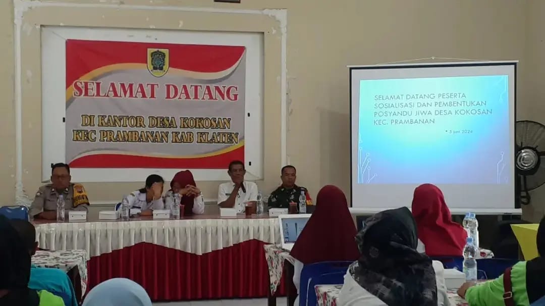 Babinsa Koramil Prambanan Dampingi Puskesmas Prambanan Sosialisasi Dan Pembentukan Posyandu Jiwa