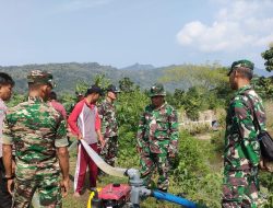 Sukseskan Ketahanan Pangan Nasional, Koramil 20/Cawas Dampingi Pompanisasi Desa Burikan Dan Desa Nanggulan