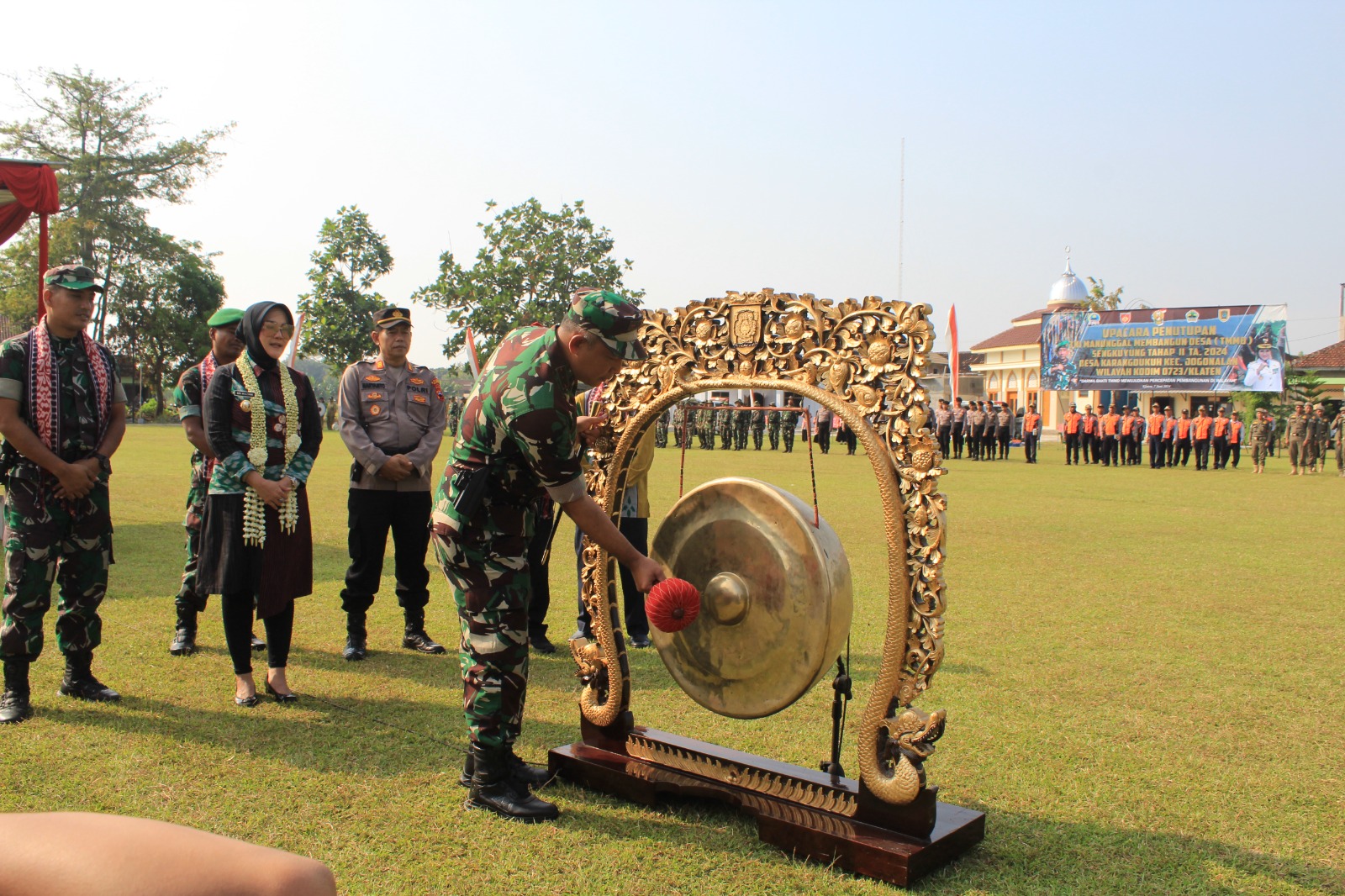 Dandim Klaten Tutup TMMD Sengkuyung Desa Karangdukuh