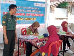 Babinsa Desa Meger Koramil Ceper Dampingi Kegiatan Posyandu Balita Dukuh Klampengan