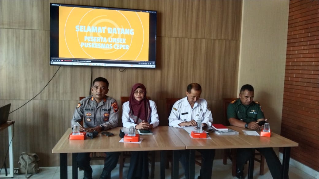 Danramil 23/Ceper Hadiri Lokakarya Mini Lintas Sektor Triwulan I Bidang Kesehatan
