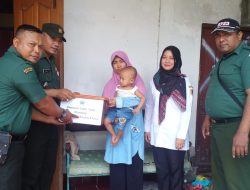 Danramil 24/Klaten Utara Berikan Bantuan Atasi Stunting Desa Jonggrangan