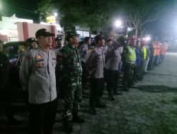 Bati Tuud Koramil Wonosari Hadiri Apel Gabungan Pengamanan Malam Takbir Idul Adha 1445 H Kecamatan Wonosari