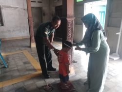 Babinsa Koramil Ceper Dampingi Kegiatan Posyandu Balita Desa Tegalrejo