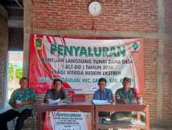 Babinsa Koramil 20/Cawas Amankan Penyaluran BLT DD Bulan Juli 2024 Desa Nanggulan Klaten