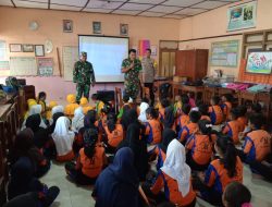 Koramil 22 Wonosari Sosialisasikan Bahaya Bullying Di SDN 2 Wadunggetas