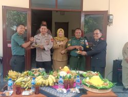 HUT Bhayangkara ke-78, Koramil Jajaran Kodim Klaten Berikan Kejutan Ke Polsek Jajaran Polres Klaten