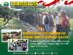 Setiap Harinya Warga Tambong Wetan Bergabung dengan Satgas TMMD Reg 121
