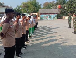 Babinsa Koramil 23/Ceper Berikan Wabang Dan Kedisiplinan Siswa MA Al Muttaqien Pancasila Sakti