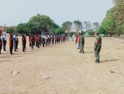 Anggota Koramil Wonosari Latih Paskibra Tingkat Kecamatan Wonosari Bentuk Jiwa Nasionalisme Dan Disiplin