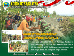 Inilah Gotong Royong TNI Bersama Warga Pada TMMD Reg 121