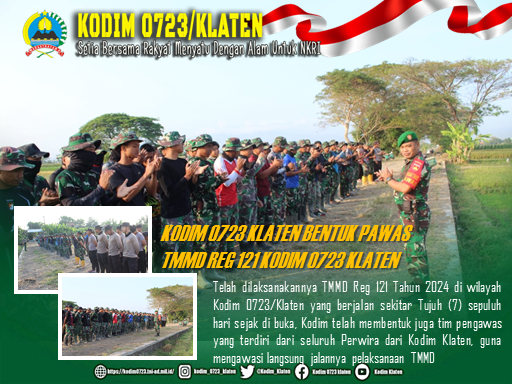 TMMD Reg 121 Terpantau Langsung Pawas Dari Kodim 0723 Klaten