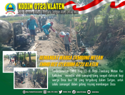 Subandi  Tak Kendor Semangat Untuk Bantu TMMD Reg 121