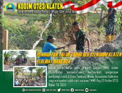 Pembuatan Talud TMMD Reg 121 Sudah Mulai Terlihat Hasilnya