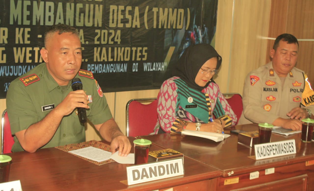 Rapat Pleno TMMD Reg 121 Kodim 0723/Klaten