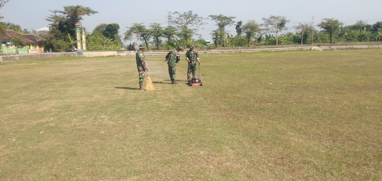 Lapangan Disiapkan Untuk Pembukaan TMMD Reg 121 Kodim Klaten