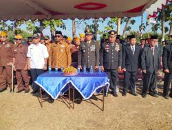 Peringati HUT Kemerdekaan RI Ke-79 Danramil 22 Wonosari Hadiri Upacara Di Lapangan Bentangan