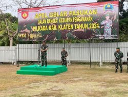 Kodim 0723/Klaten Gelar Apel Pasukan Kesiapan Pengamanan Pilkada 2024